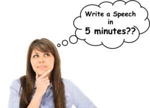 sample 5 minute speech